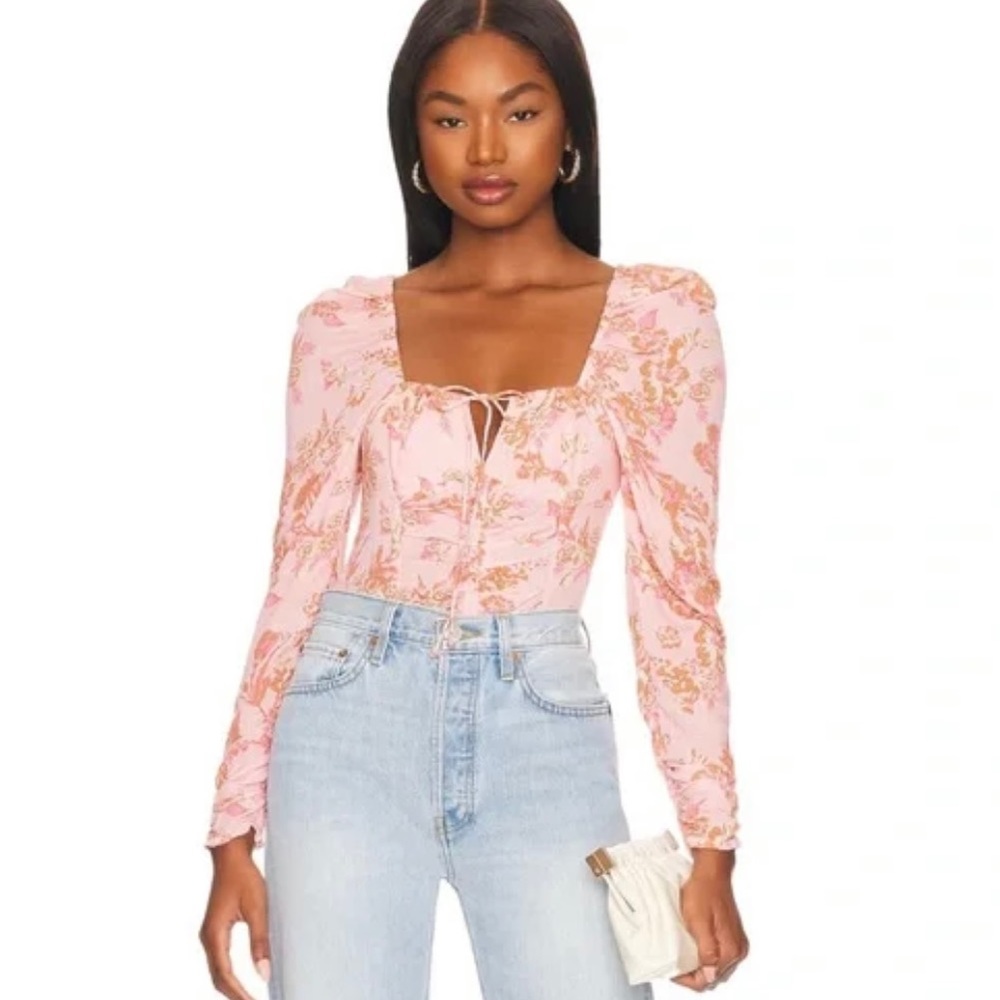 NWT Free People Hilary Printed Top - Picture 2 of 5